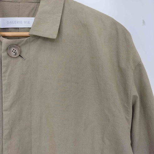 ギャルリーヴィー GALERIE VIE ビッグシルエット コットン ステンカラーコート レディース JPN:36